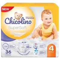 Підгузки Chicolino Super Soft Розмір 4 (7-14кг) 36 шт (4823098414445) - 1