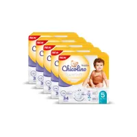 Підгузки Chicolino Super Soft Розмір 5 (12-17 кг) 34 шт, 4 Упаковки (4823098414667) - 8