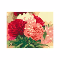 Картина по номерам Rosa Start Букет півоній 35 х 45 см (4823098526117) - Image 1