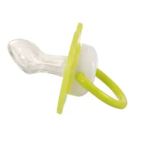 Пустушка Baby Team Силіконова ортодонтична З ковпачком та кільцем Нічна Від 12 місяців (4824428030083) - 2