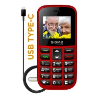 Мобільний телефон Sigma Comfort 50 EASY TYPE-C Red (4827798585221) - 2