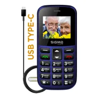 Мобільний телефон Sigma Comfort 50 EASY TYPE-C Blue (4827798585238) - 2