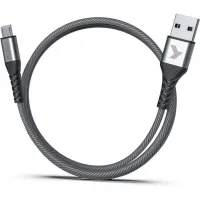 Дата кабель USB 2.0 AM to Micro 5P 1.0m Flex Gray Pixus (4897058531145) - 2