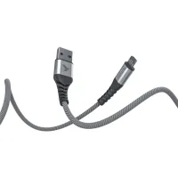 Дата кабель USB 2.0 AM to Micro 5P 1.0m Flex Gray Pixus (4897058531145) - 4