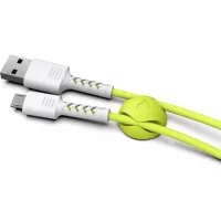 Дата кабель USB 2.0 AM to Micro 5P 1.0m Soft white/lime Pixus (4897058531176) - Изображение 4