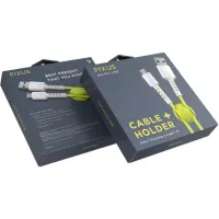 Дата кабель USB 2.0 AM to Micro 5P 1.0m Soft white/lime Pixus (4897058531176) - Изображение 5