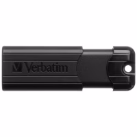 USB флеш накопичувач Verbatim 16GB PinStripe Black USB 3.2 (49316) - Image 1
