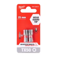 Набір біт Milwaukee SHOCKWAVE, TX50, 25мм, 2шт (4932430891) - 3