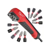 Насадка кутова Milwaukee SHOCKWAVE + 10 бит 25 мм (4932471274) - 3