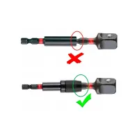 Адаптер для інструменту Milwaukee ShW з 1/4"HEX на 1/4" квадратный хвостовик (4932471826) - 4