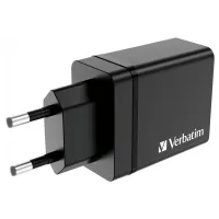 Зарядний пристрій Verbatim USB 30W PD3.0 4-ports black (49700) - 2