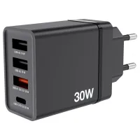 Зарядний пристрій Verbatim USB 30W PD3.0 4-ports black (49700) - 4