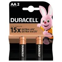Батарейка Duracell AA лужні 2 шт. в упаковці (5000394058163 / 81551267) - 2
