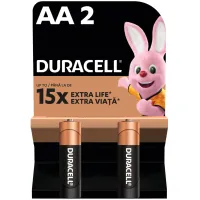 Батарейка Duracell AA лужні 2 шт. в упаковці (5000394058163 / 81551267) - 1