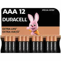 Батарейка Duracell AAA лужні 12 шт. в упаковці (5000394109254 / 81545432) - 1