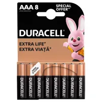 Батарейка Duracell AAA лужні 8 шт. в упаковці (5000394203341 / 81480364) - 2