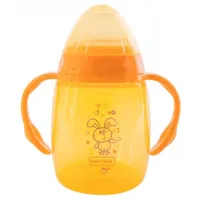 Поїльник-непроливайка Baby Team з силіконовим спаутом і ручками 250 мл (5004) - 1