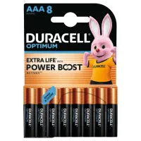 Батарейка Duracell Optimum AAA лужні 8 шт. в упаковці (5015602) - 1