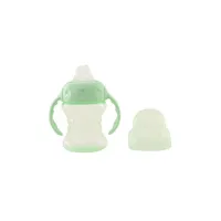 Поїльник-непроливайка Baby Team зі спаутом і ручками 180 мл (5022_м'ятний) - Зображення 2