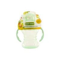Поїльник-непроливайка Baby Team зі спаутом і ручками 180 мл (5022_м'ятний) - Зображення 3