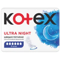 Гігієнічні прокладки Kotex Ultra Night 7 шт. (5029053540108) - 2