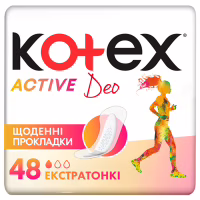 Ежедневные прокладки Kotex Active Deo Extra Thin 48 шт. (5029053547886) - Image 1