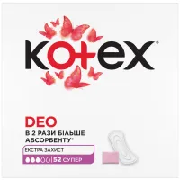 Щоденні прокладки Kotex Deo Super 52 шт. (5029053548685) - 2