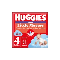 Підгузки Huggies Little Movers/Pants 4 (9-14 кг) Box для хлопчиків 72 шт (5029053564104) - 1