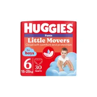 Підгузки Huggies Little Movers/Pants 6 (15-25 кг) Jumbo для хлопчиків 30 шт (5029053564302) - 1