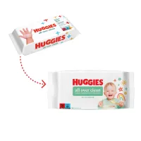 Дитячі вологі серветки Huggies OverClean 56 шт (5029053567822) - Зображення 2