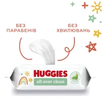Дитячі вологі серветки Huggies OverClean 56 шт (5029053567822) - Зображення 7