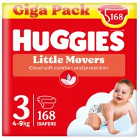 Підгузки Huggies Little Movers 3 (4-9 кг) M-pack, 168 шт (5029053577852) - 1