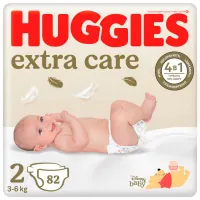 Підгузки Huggies Extra Care 2 (3-6 кг), 82 шт (5029053578088) - 1