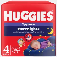 Підгузки Huggies Overnights Pants Трусики 4 9-14 кг 26 шт. (5029053581088) - Зображення 2