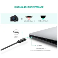 Дата кабель USB-C 2.0 AM to Mini 5P 1.0m US242 black Ugreen (50445) - 4