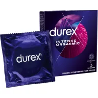 Презервативи Durex Intense Orgasmic рельєфні з стимулюючим гелем-змазкою 3 шт. (5052197056068) - 1