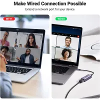 Перехідник USB-C to RJ45 Ethernet 1000Mbps CM199 Ugreen (50737) - 2