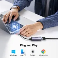 Перехідник USB-C to RJ45 Ethernet 1000Mbps CM199 Ugreen (50737) - 4