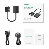 Перехідник VGA M to HDMI F CM513 black Ugreen (50945) - 3