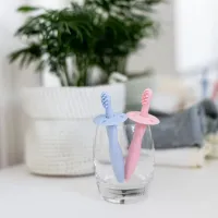 Дитяча зубна щітка Canpol babies з обмежувачем - блакитна (51/500_blu) - 8