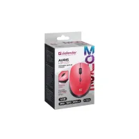 Мишка Defender Auris MB-027 Silent Wireless Red (52026) - 4