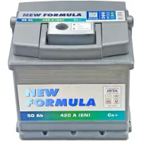 Акумулятор автомобільний NEW FORMULA 50Ah Ев (-/+) 420EN (5502204209) - 2