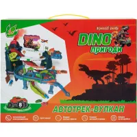 Ігровий набір ZIPP Toys Dino автотрек-вулкан електричний, 8 машинок (5505A) - 12
