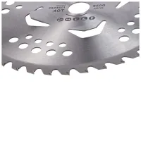 Ніж для тримера Sigma з твердосплавними напайками 255x25.4мм 40Т 4 підрізні лопаті (5624601) - 5