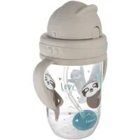 Поїльник-непроливайка Canpol babies Exotic Animals з трубочкою і обтяжувачем 270 мл Сіра (56/606_grey) - 3