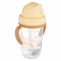 Поїльник-непроливайка Canpol babies MOUNTAINS з трубочкою і обтяжувачем, 270 мл, бежева (56/620_bei) - Image 2