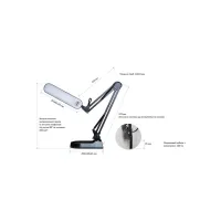 Настільна лампа Євросвітло Ridy-09 9Вт чорна (56703) - 3