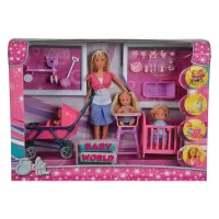 Лялька Simba Штеффі з дітьми та аксесуарами (5736350) - 2