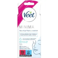Воскові смужки Veet Minima Гіпоалергенні для чутливої шкіри обличчя 20 шт. (5900627095883) - 1