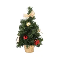 Штучна ялинка Chomik прикрашена, червоно-золотистий декор, 30 см (5900779873964) - 2